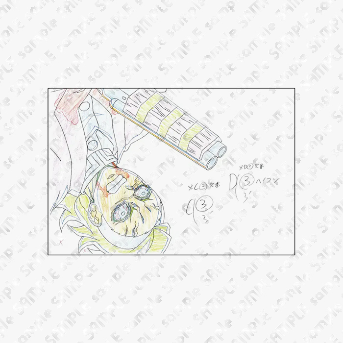 鬼滅の刃 刀鍛冶の里編絵巻カフェ 展示原画ポストカード　不死川玄弥 ufotable on X: 