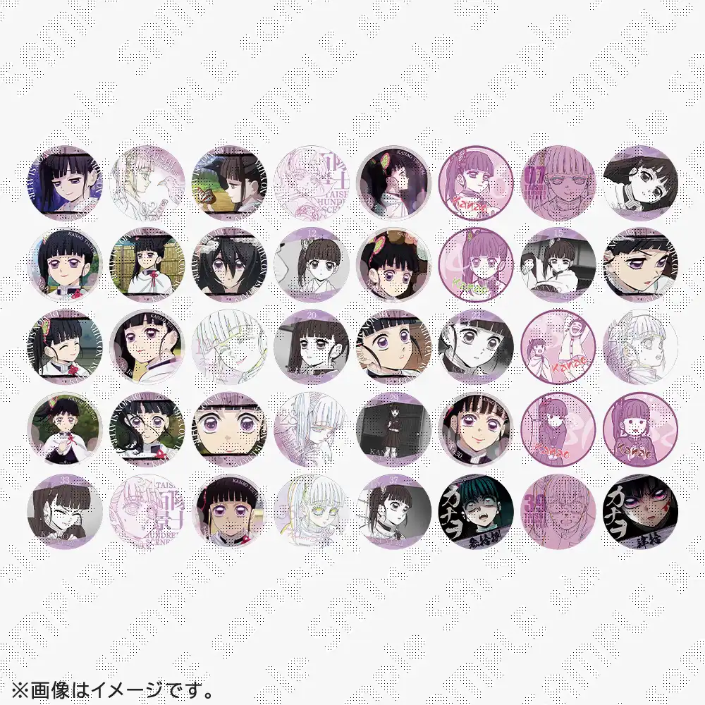 鬼滅の刃　隊士百景「栗花落カナヲ」～エモーショナル缶バッジ40～（ランダム40種）