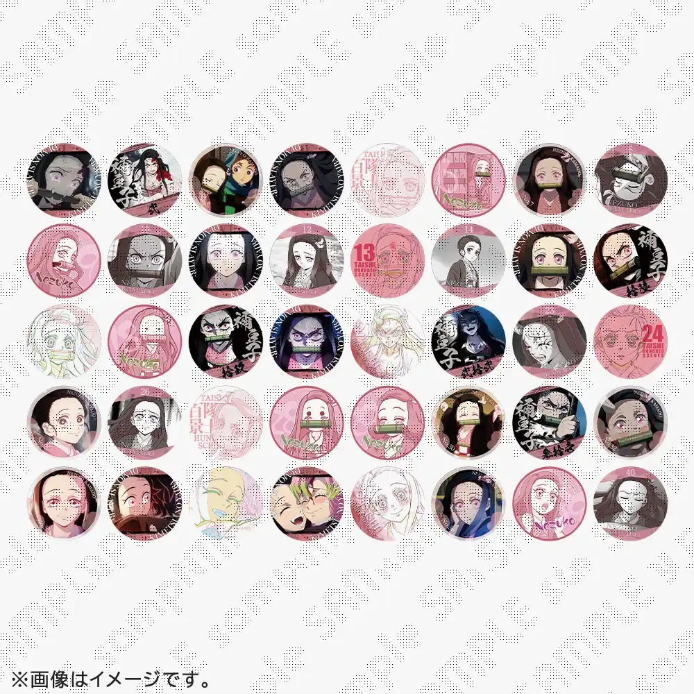 鬼滅の刃　隊士百景「竈門禰豆子」～エモーショナル缶バッジ40～（ランダム40種）