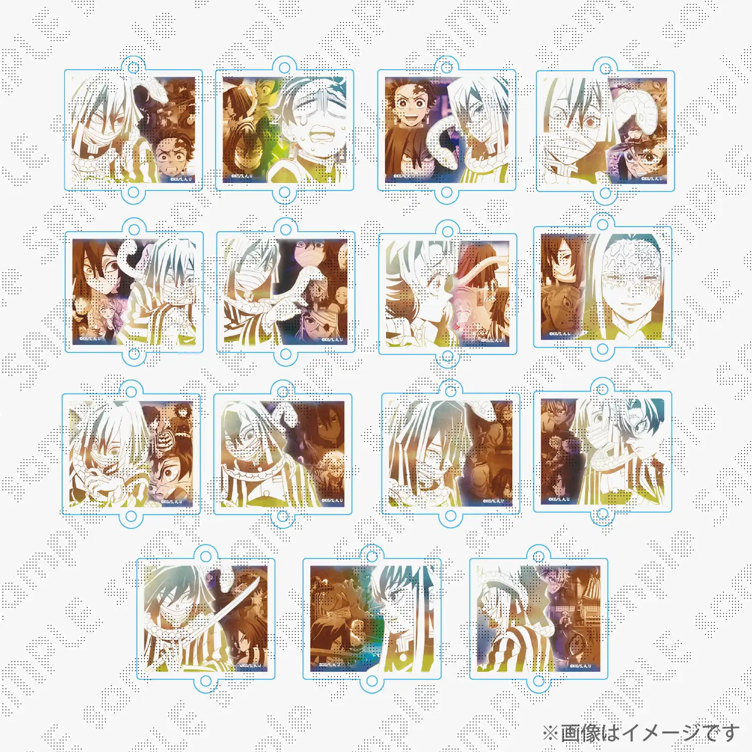 鬼滅の刃　柱百景～「伊黒小芭内」～絆アクリルチャーム15～