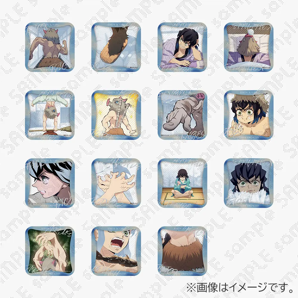 鬼滅の刃　隊士百景「嘴平伊之助」～マニアック缶バッジ15～（ランダム15種）