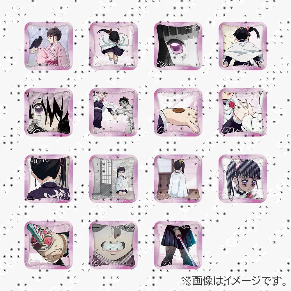 鬼滅の刃　隊士百景「栗花落カナヲ」～マニアック缶バッジ15～（ランダム15種）