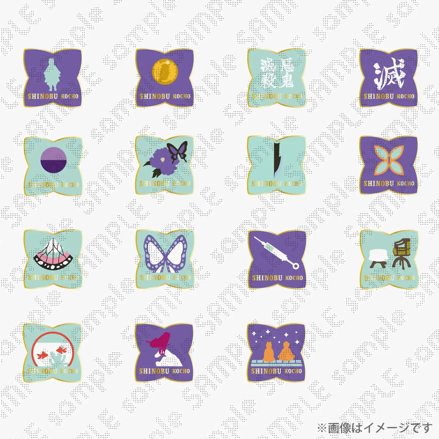 鬼滅の刃　柱百景「胡蝶しのぶ」～コレクションピンズ15～